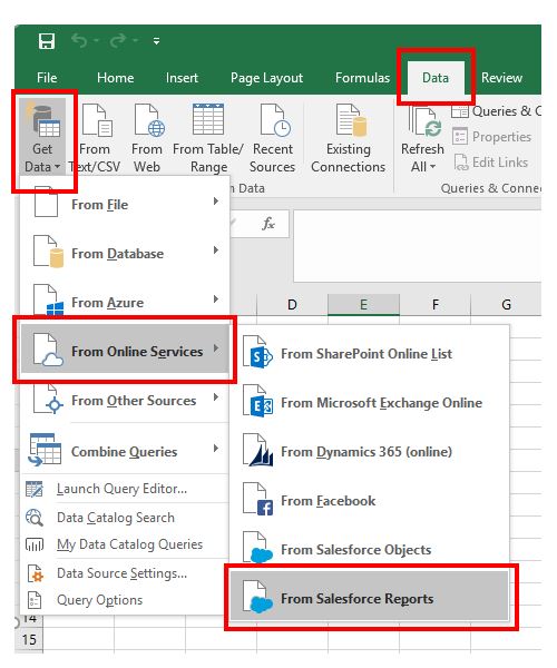 Pulling Data from Salesforce Objects and Salesforce Reports into Excel ...