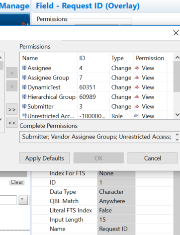 Smart IT: change request and task with custom row level access