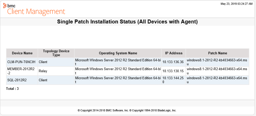 Client Management: How to create a report to check a specific patch KB ...