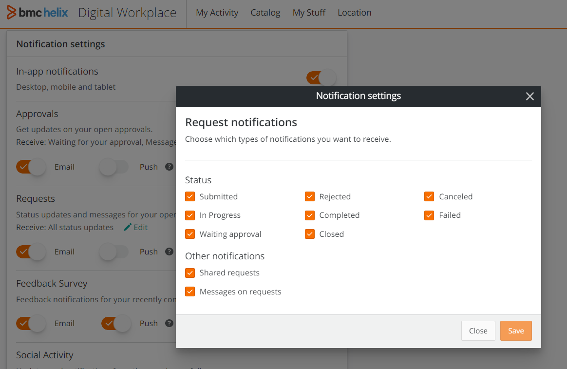 How to see which notification preferences and options are enabled for ...