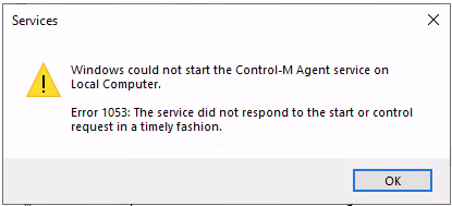 Control-M/Agent 9.0.21.100 Service unable to start on Microsoft Windows ...